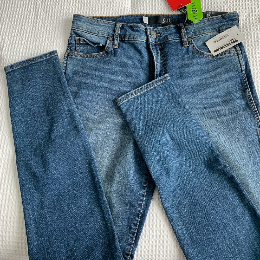 Kut from the Kloth Mia Toothpick Skinny Jean Sz 8